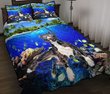 DIEDOG2307004-DIQDOG2307004 Boston Terrier DIVING Quilt Bed Set & Quilt Blanket
