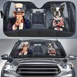 CHC1004 Boston Terrier Car Sun shade