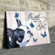 THD0123 Boston Terrier Matte Canvas