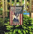 BIF20070204 Patrolled by Boston Terrier Personalized Flag