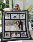 QUI18006 Boston Terrier Quilt Blanket