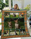 QUI18007 Boston Terrier Quilt Blanket