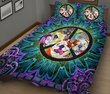 CHEH1002 Hippie Bulldog Quilt Bed Set
