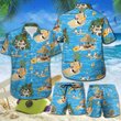 CHT0116-CHO0116 Beach French Bulldog Hawaii Set