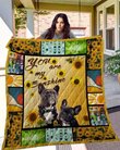 QUI20004 French Bulldog Quilt Blanket