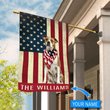 BIF1343 American Bulldog Personalized Flag