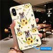 DUP1005 Bulldog Personalized Glass Phone Case