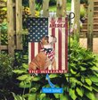 THF0181 Bulldog God Bless America Personalized Flag