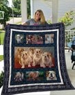 QUI38002 Bulldog Quilt Blanket