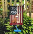 BIF20071307 Bulldog Welcome To Our Paradise Personalized Flag