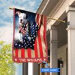 CHFD1001 American Bulldog Personalized House Flag
