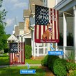 BIF20071307 Bulldog Welcome To Our Paradise Personalized Flag