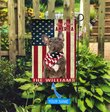 THF0222 French Bulldog God Bless America Personalized Flag