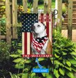 THF0202 American Bulldog God Bless America Personalized Flag