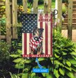 THF0141 Border Collie God Bless Personalized Garden Flag