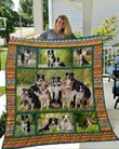 QUI17007 Border Collie Quilt Blanket