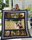 QUI17006 Border Collie Quilt Blanket