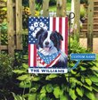 CHFD0404 Border Collie Personalized Garden Flag