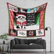 DDUSAB121102 Border Collie Xmas Fleece Blanket – Made in USA