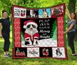DDQ121102 Border Collie Xmas Quilt Blanket