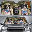CHC2013 Border Collie Car Sun shade