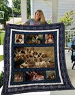 QUI15002 Basset Hound Quilt Blanket