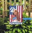 CHFD0402 Basset Hound Personalized Garden Flag