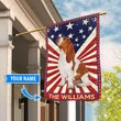 DIF3014-Basset Hound Personalized Flag
