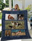 QUI15004 Basset Hound Quilt Blanket