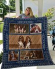QUI15003 Basset Hound Quilt Blanket