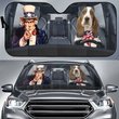 CHC1003 Basset Hound Car Sun shade