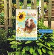 DUF0104 Basset Hound Sunflower Personalized Garden Flag