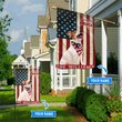THF0173 Jack Russell Terrier God Bless America Personalized Flag