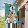 THF20072406 Jack Russell Terrier-Welcome to our happy place Personalized Flag