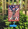 DIF6019-Great Dane God bless america - 4th of july Personalized Flag
