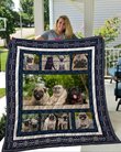 QUI9004 Pug Quilt Blanket