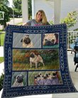 QUI9003 Pug Quilt Blanket