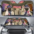 THC0125 Pug Car Sun Shade