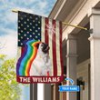 MHFCHO408 Pug LGBT Personalized Flag