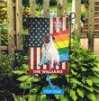 MHFCHO308 Pug LGBT Personalized Flag