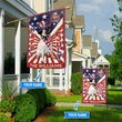 DIF6010-Pug God bless america - 4th of july Personalized Flag