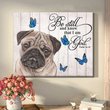 THD0128 Pug Matte Canvas