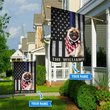 BIF1344 Pug Police Personalized Flag