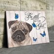 THD0128 Pug Matte Canvas
