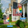 MHFCHO308 Pug LGBT Personalized Flag