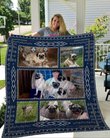 QUI9006 Pug Quilt Blanket