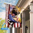HUF0106 Pug Personalized Flag
