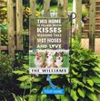 BIF2501 Corgi This Home Is Filled With Kisses personalized flag