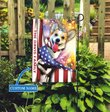HUF0103 Corgi Personalized Flag