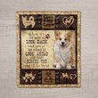 THUSAB1000 Corgi Personalized Fleece Blanket – Made in USA